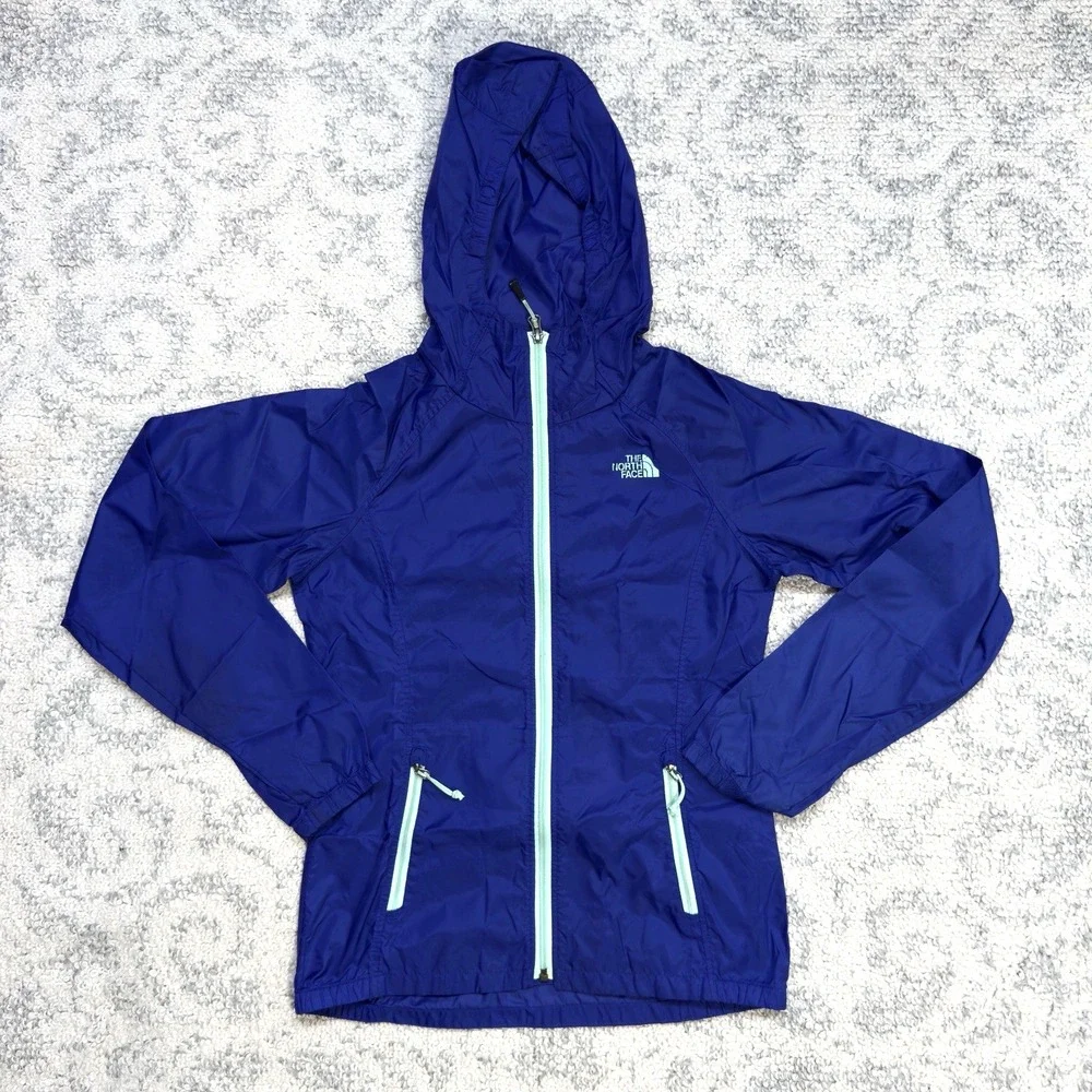 The North Face Women's Size XS Hooded Windbreaker Jacket‎ Lightweight Logo EUC - Picture 6 of 13